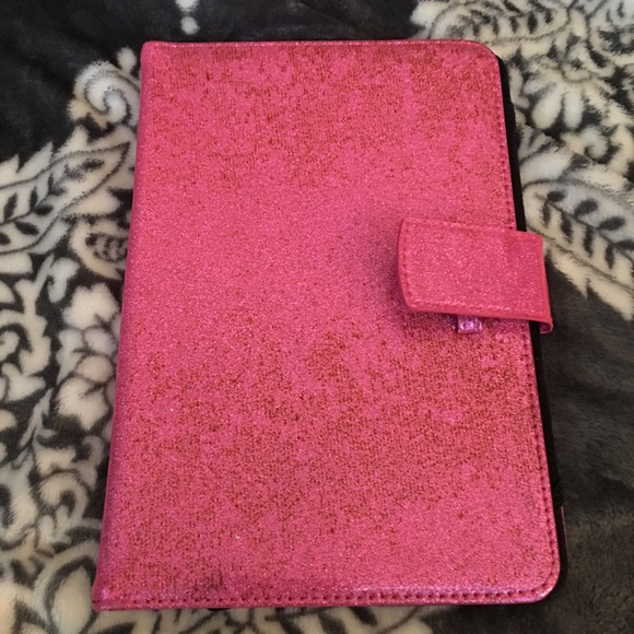 Pink sparkling / glitter tablet case - Picture 4 of 6